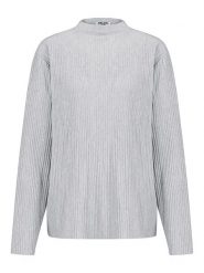 Sublevel Koszulka w kolorze jasnoszarym rozmiar: L. Szare bluzki Sublevel, l, bez wzorów, prążkowane, bez kołnierzyka, bez ramiączek. Za 56.99 zł.