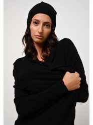 AUTHENTIC CASHMERE Kaszmirowa czapka "Scott" w kolorze czarnym rozmiar: onesize. Czarne czapki AUTHENTIC CASHMERE, bez wzorów, z kaszmiru. Za 159.21 zł.