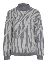 Pieces Sweter w kolorze szarym rozmiar: XL. Szare swetry Pieces, xl, bez wzorów, z wełny, bez ramiączek. Za 126.45 zł.