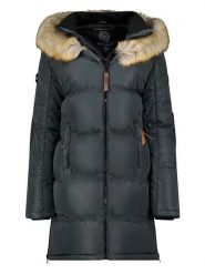 Geographical Norway Płaszcz pikowany w kolorze ciemnoszarym rozmiar: XXL. Czarne płaszcze Geographical Norway, xxl, bez wzorów, z tkaniny, bez kaptura. Za 297.97 zł.