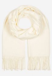 Kremowy Szalik Inglidyr. Brązowe szaliki Born2be, bez wzorów, eleganckie. Za 34.99 zł.