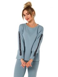 Made of emotion Sweter w kolorze niebieskim rozmiar: M. Niebieskie swetry Made Of Emotion, m, bez wzorów, bez ramiączek. Za 187.06 zł.