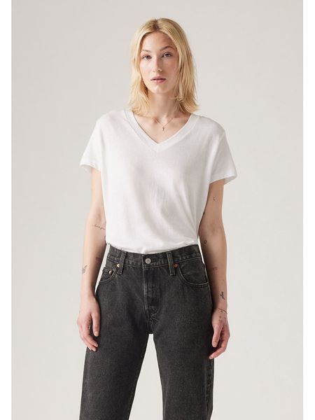 Levi's Koszulka w kolorze białym rozmiar: M. Białe bluzki Levi's®, m, bez wzorów, z bawełny, bez kołnierzyka, bez ramiączek. Za 83.22 zł.