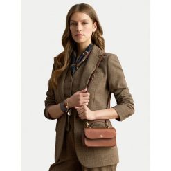 Torebka LAUREN RALPH LAUREN. Brązowe listonoszki Lauren Ralph Lauren, bez wzorów, bez dodatków. Za 989.99 zł.