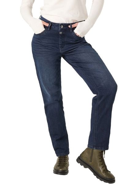 Timezone Dżinsy - Regular fit - w kolorze granatowym rozmiar: W25/L30. Niebieskie jeansy Timezone, l, bez wzorów. Za 140.20 zł.