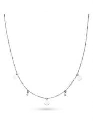 S.Oliver Naszyjnik z elementami ozdobnymi - dł. 47 cm rozmiar: onesize. Szare naszyjniki S.Oliver, z cyrkonią, ze stali. Za 86.99 zł.