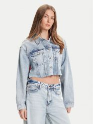 Tommy Jeans Kurtka jeansowa DW0DW21063 Niebieski Relaxed Fit. Niebieskie kurtki Tommy Jeans, m, bez wzorów, z bawełny, bez kaptura. Za 599.99 zł.