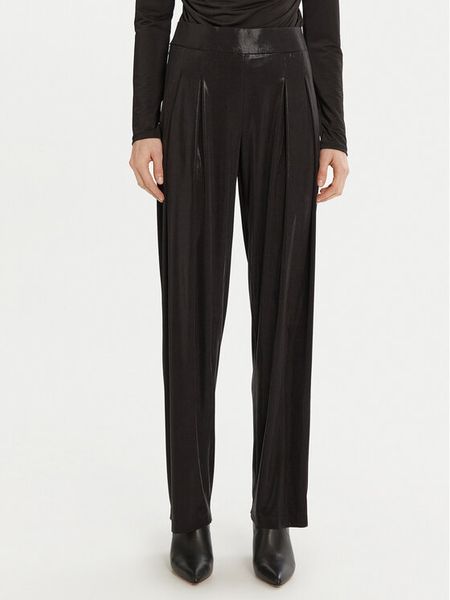 NORMA KAMALI Spodnie materiałowe ST3247LMC32001 Czarny Slim Fit. Czarne spodnie materiałowe Norma Kamali, l, bez wzorów, z materiału. Za 679.99 zł.