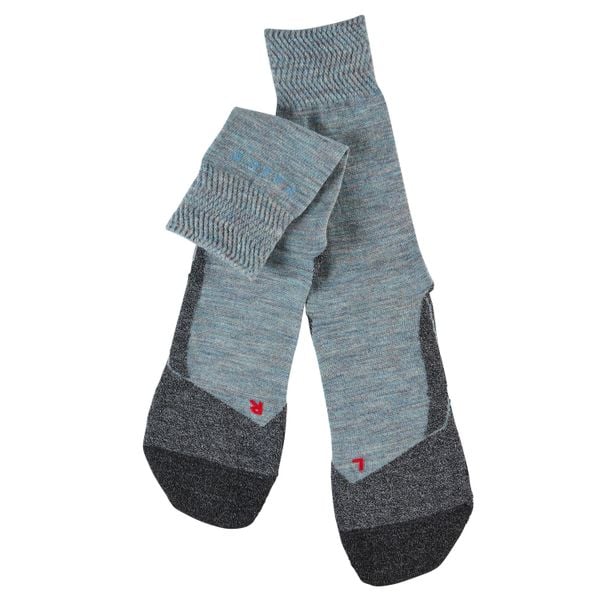 Skarpetki damskie Falke TK2 Melange. Niebieskie skarpety Falke, bez wzorów, z materiału. Za 161.50 zł.
