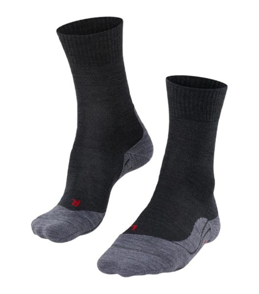 Skarpetki damskie Falke TK5. Szare skarpety Falke, bez wzorów, z materiału. Za 142.50 zł.