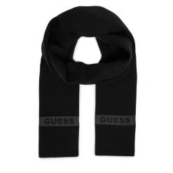 Szalik Guess. Czarne szaliki Guess, z aplikacjami. Za 239.99 zł.