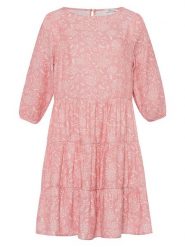 Cross Jeans Sukienka w kolorze jasnoróżowym rozmiar: XL. Różowe sukienki Cross Jeans, na co dzień, xl, bez wzorów, z jeansu, bez kołnierzyka, bez ramiączek, mini, proste. Za 101.23 zł.