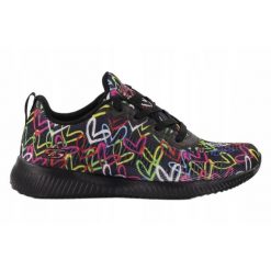 Buty na co dzień damskie SKECHERS BOBS SQUAD sportowe ozdobne. Czarne obuwie sportowe Skechers, bez zapięcia, trekkingowe, Skechers Sport. Za 232.00 zł.