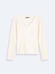 LTB Sweter w kolorze kremowym rozmiar: XL. Brązowe swetry LTB, xl, bez wzorów, prążkowane, bez ramiączek. Za 61.60 zł.