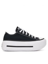 Converse Trampki Chuck Taylor All Star Lift Double Stack Platform A15490C Czarny. Czarne trampki Converse, bez wzorów, z materiału, bez zapięcia. Za 419.99 zł.