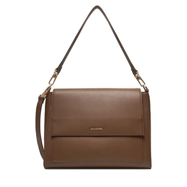 Torebka GINO ROSSI. Brązowe torebki klasyczne Gino Rossi, bez wzorów, bez dodatków. Za 299.99 zł.