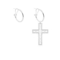Kolczyki z krzyżem Barok 4,5 cm posrebrzane. Kolczyki Lilou, posrebrzane. Za 228.00 zł.