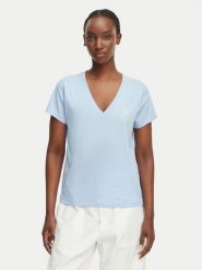 Polo Ralph Lauren T-Shirt 211B14611001 Niebieski jasny Straight Fit. Niebieskie koszulki polo Polo Ralph Lauren, xs, bez wzorów, z bawełny, bez kołnierzyka, bez ramiączek. Za 399.99 zł.