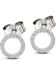 Vittoria Jewels Złote kolczyki-wkrętki z diamentami rozmiar: onesize. Szare kolczyki Vittoria Jewels, z diamentem, złote. Za 978.99 zł.