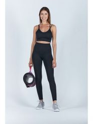 Onamaste Legginsy sportowe w kolorze czarnym rozmiar: S/M. Czarne legginsy Onamaste, m, bez wzorów, z materiału, z podwyższonym stanem, outdoorowe. Za 92.42 zł.