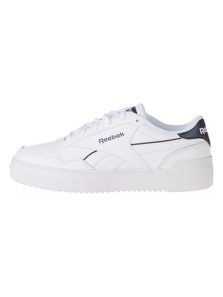 Reebok Skórzane sneakersy "Royal Techque" w kolorze biało-granatowym rozmiar: 38,5. Białe trampki Reebok, bez wzorów, bez zapięcia. Za 133.29 zł.