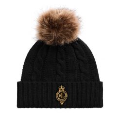 Czapka LAUREN RALPH LAUREN. Czarne czapki Lauren Ralph Lauren, bez wzorów. Za 339.99 zł.