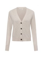 Marc O'Polo kardigan z zawartością lnu Kobiety Bawełna beżowy, XS. Brązowe kardigany Marc O'Polo, xs, bez wzorów, z bawełny. Za 429.95 zł.