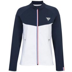 Bluza tenisowa damska Tecnifibre Tech Jacket. Niebieskie bluzy TECNIFIBRE, bez wzorów, bez kaptura. Za 289.00 zł.