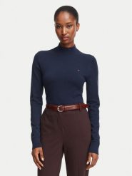 Tommy Hilfiger Golf WW0WW51383 Granatowy Regular Fit. Niebieskie golfy TOMMY HILFIGER, xs, bez wzorów, z syntetyku, bez ramiączek. Za 409.99 zł.