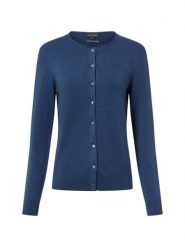 Franco Callegari Kardigan damski z zawartością kaszmiru Kobiety niebieski marmurkowy, XXL. Niebieskie kardigany Franco Callegari, xxl, bez wzorów, z bawełny. Za 299.95 zł.