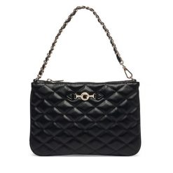Torebka Guess. Czarne kopertówki Guess, z aplikacjami, bez dodatków. Za 264.99 zł.