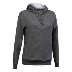 Bluza do hokeja na trawie FH500 damska. Szare bluzy KOROK, m, bez wzorów, z bawełny, bez kaptura. Za 179.99 zł.