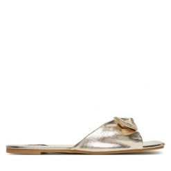 Klapki ONLY Shoes. Żółte klapki ONLY SHOES, bez wzorów, bez obcasa. Za 79.99 zł.