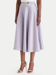 Elisabetta Franchi Spódnica midi GO-156-61E2-V320 Fioletowy Regular Fit. Fioletowe spódnice Elisabetta Franchi, bez wzorów, z syntetyku, midi. Za 1,359.00 zł.