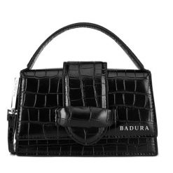 Torebka Badura. Czarne torebki klasyczne Badura, bez wzorów, bez dodatków. Za 179.99 zł.