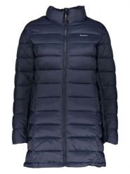 Pepe Jeans Płaszcz pikowany w kolorze granatowym rozmiar: S. Niebieskie płaszcze Pepe Jeans, s, bez wzorów, z jeansu, bez kaptura. Za 198.10 zł.