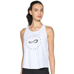 T-shirt Endless Cercle Woman. Białe t-shirty ENDLESS POOLS, bez wzorów, bez kołnierzyka, bez ramiączek. Za 175.65 zł.