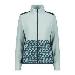 Damska polarowa rozpinana bluza CMP. Zielone bluzy sportowe CMP, bez wzorów, z polaru, bez kaptura. Za 389.00 zł.