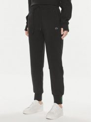 Lacoste Spodnie dresowe XF0343 Czarny Regular Fit. Czarne spodnie dresowe Lacoste, bez wzorów, z bawełny. Za 379.99 zł.