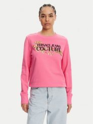Versace Jeans Couture Bluza 78HAIC06 Różowy Regular Fit. Czerwone bluzy Versace Jeans Couture, l, bez wzorów, z bawełny, bez kaptura. Za 769.99 zł.