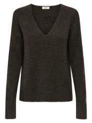 JDY Sweter "Elanora" w kolorze brązowym rozmiar: L. Brązowe swetry JDY, l, bez wzorów, bez ramiączek. Za 79.77 zł.