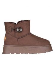 Geographical Norway Botki zimowe "Osiris" w kolorze brązowym rozmiar: 36. Brązowe botki Geographical Norway, na zimę, bez wzorów, z futra, bez obcasa, bez zapięcia. Za 96.60 zł.