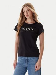 Mustang T-Shirt Loa 1016754 Czarny Slim Fit. Czarne t-shirty Mustang, s, bez wzorów, z bawełny, bez kołnierzyka, bez ramiączek. Za 79.99 zł.