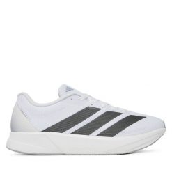 Buty do biegania adidas. Białe obuwie sportowe Adidas, bez zapięcia, do biegania. Za 219.99 zł.
