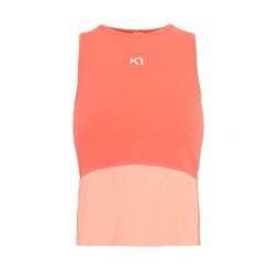 Damski tank top Kari Traa Linnea. Brązowe topy Kari Traa, bez wzorów, bez kołnierzyka, bez ramiączek. Za 270.00 zł.