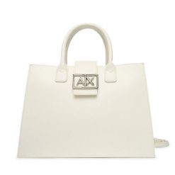 Torebka Armani Exchange. Białe torebki klasyczne Armani Exchange, bez wzorów, bez dodatków. Za 759.99 zł.