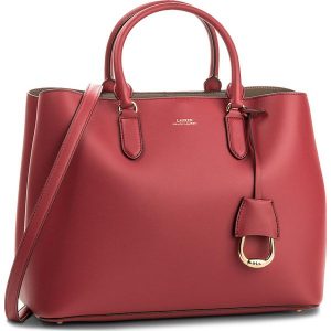 Torebka LAUREN RALPH LAUREN - Dryden 431697680003 Red/Truffle. Czerwone torebki klasyczne Lauren Ralph Lauren, bez wzorów, ze skóry, bez dodatków. W wyprzedaży za 809.00 zł.