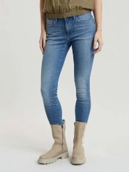 G-Star Dżinsy - Skinny fit - w kolorze niebieskim rozmiar: W28/L32. Niebieskie jeansy G-Star, l, z aplikacjami. Za 383.45 zł.