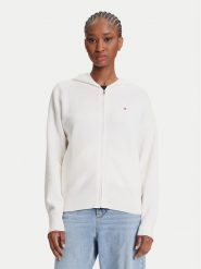 Tommy Hilfiger Kardigan WW0WW42018 Écru Regular Fit. Kardigany TOMMY HILFIGER, l, bez wzorów, z bawełny. Za 649.99 zł.