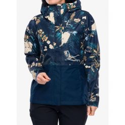 Kurtka przeciwdeszczowa damska Columbia Hikebound Printed Jacket. Niebieskie kurtki sportowe Columbia, bez wzorów, bez kaptura, trekkingowe. Za 398.99 zł.